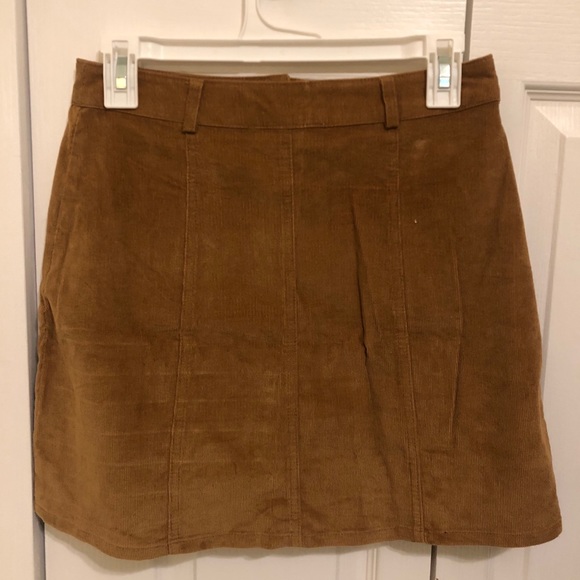 🍁Mini Skirt | Corduroy | Tan / Beige - Picture 4 of 4